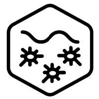 Icon representing an algal bloom